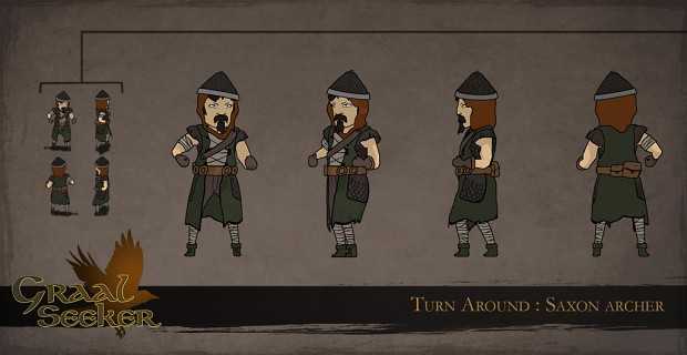 Saxon archer turn around